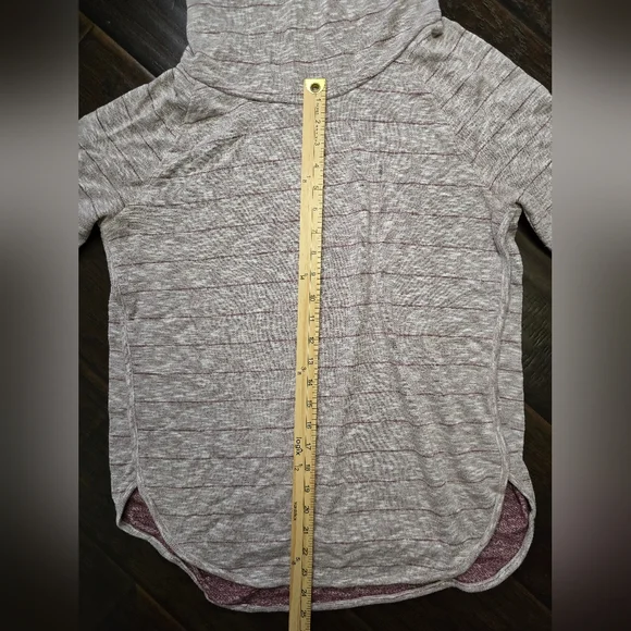 LOFT Outlet Womens Striped Cowl Neck Tunic Sweater Large - Picture 6 of 10